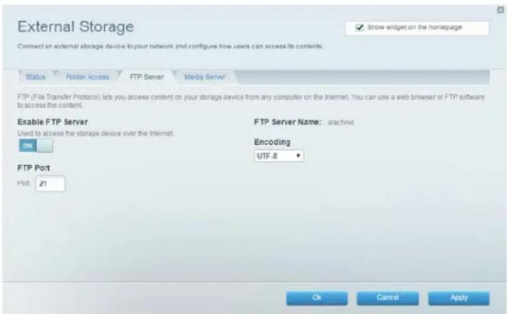 LINKSYS EA2750 - How to remotely access storage - 1