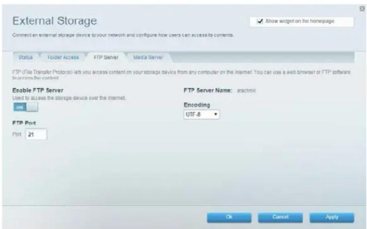 LINKSYS EA2750 - Vzdálený přístup k úložišti - 1