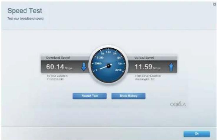 LINKSYS EA2750 - Internet-yhteyden nopeuden testaaminen - 2