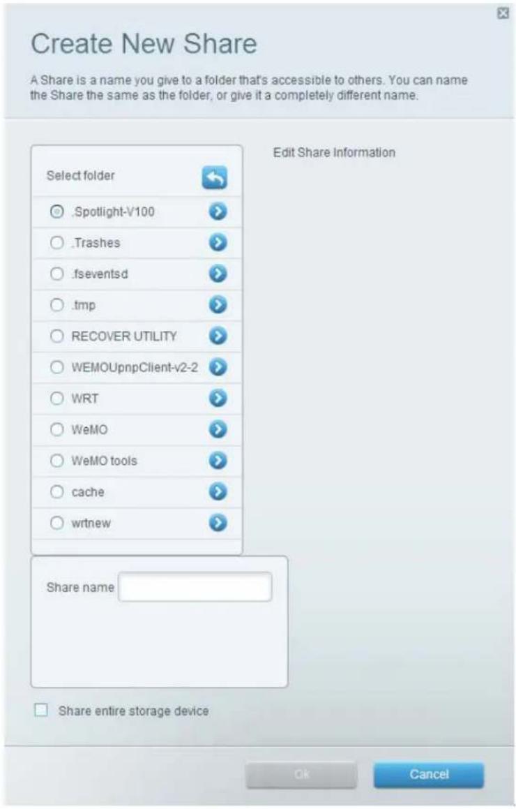 LINKSYS EA2750 - Autorisation des utilisateurs et définition des dossiers partagés - 3