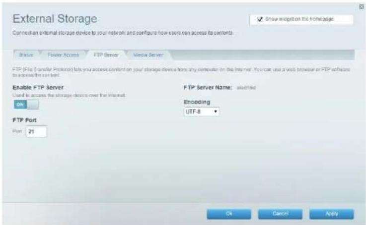 LINKSYS EA2750 - Accès à distance au périphérique de stockage - 1