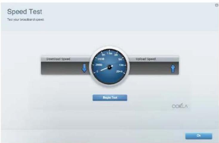 LINKSYS EA2750 - Test af internetforbindelsens hastighed - 1