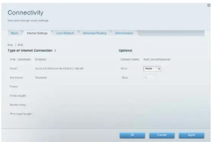 LINKSYS EA2750 - Määritä reitittimen IPv6-asetukset manuaalisesti seuraavasti: - 1