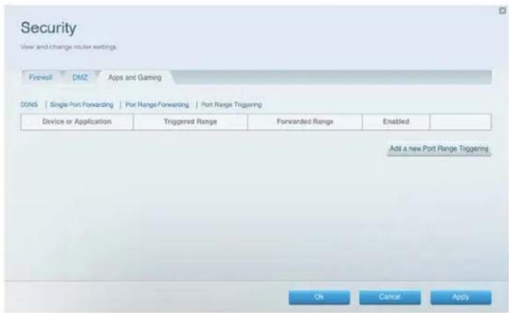 LINKSYS EA2750 - Cómo configurar el desencadenador de rango de puertos para el juego en línea - 1
