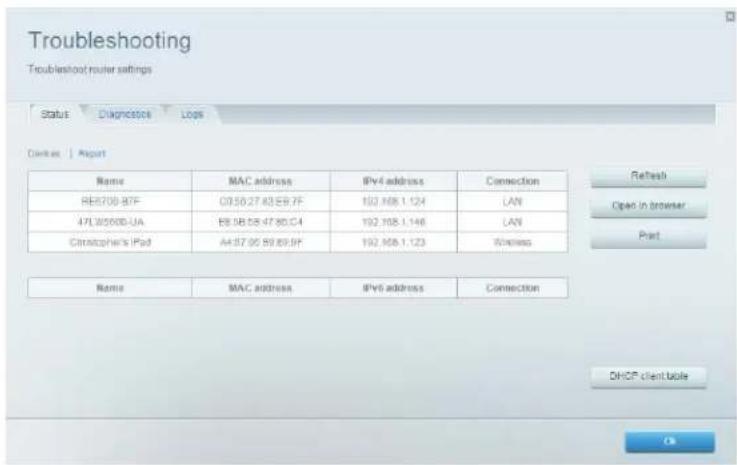 LINKSYS EA2750 - Kontrol af status på routeren - 1