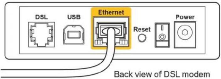 LINKSYS EA2750 - Meddelelsen Your Internet cable is not plugged in (Internetledning ikke tilsluttet) - 3