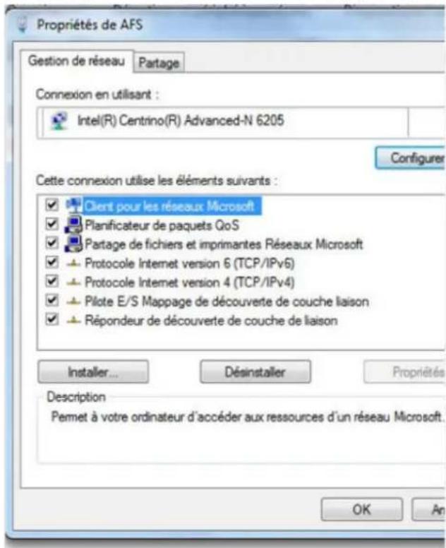 Yonis Yawifi4 - Cliquez à gauche sur "Modifier les paramétres de la carte". L'écran suivant va apparaitre : - 2