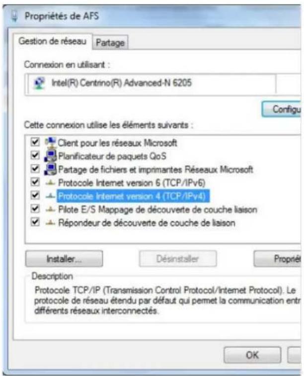 Yonis Yawifi4 - Cliquez à gauche sur "Modifier les paramétres de la carte". L'écran suivant va apparaitre : - 3
