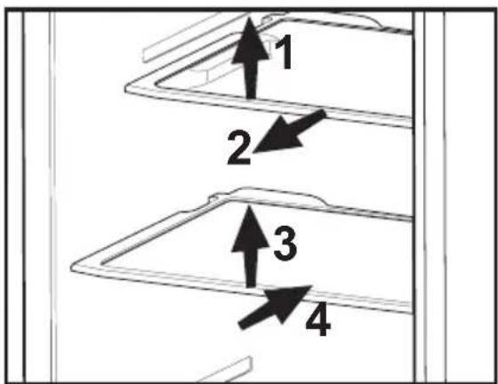 BEKO DNE68620E - Verschiebbare Ablagen - 1