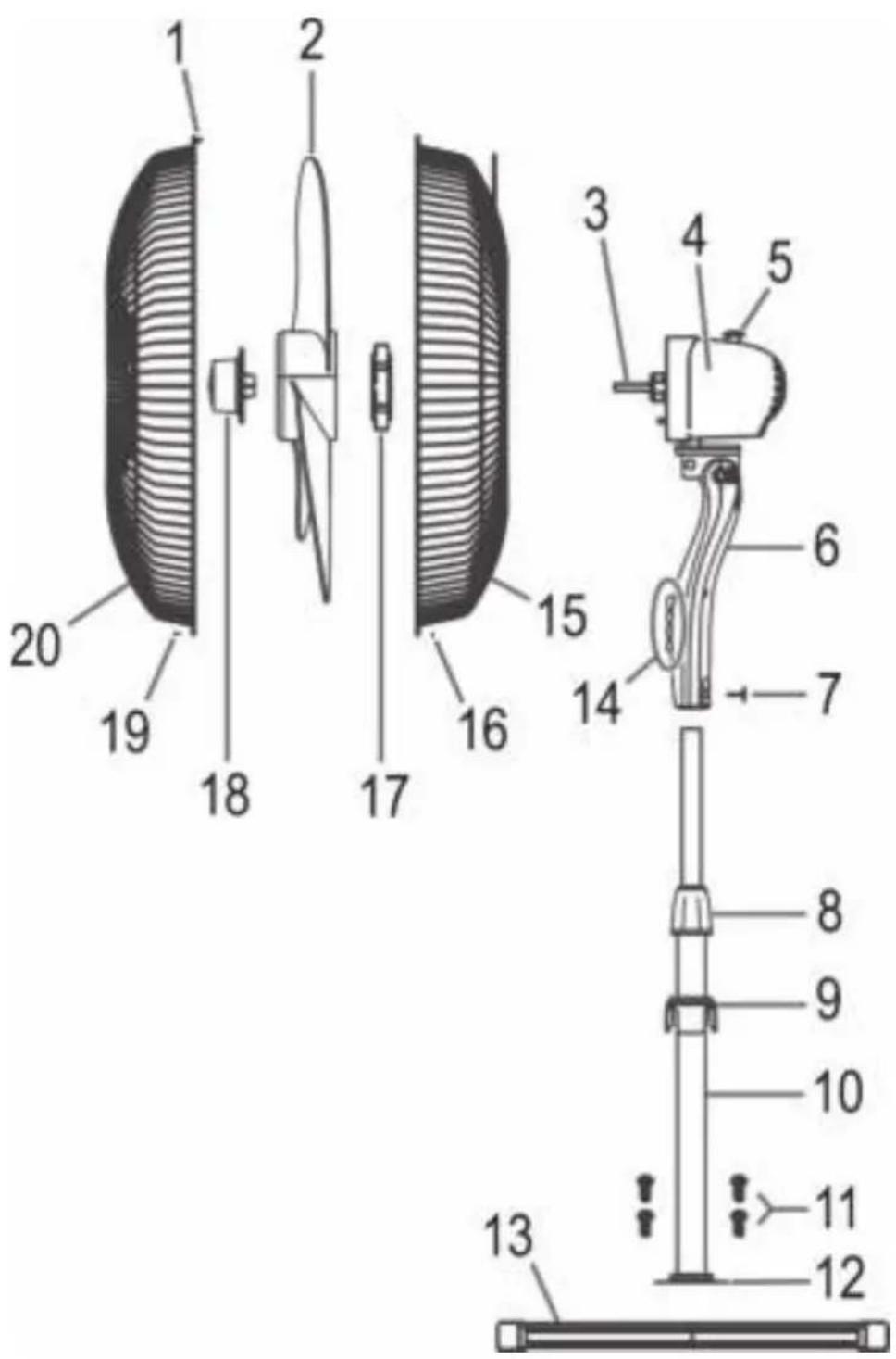 BOMANN VL 1139 S CB - Übersicht der Bedienelemente - 1