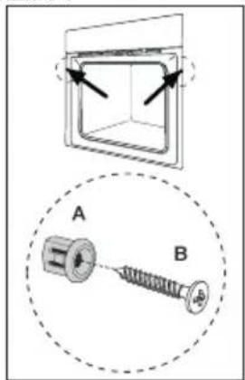 Orima OR 65 CN - FIXATION DU FOUR DANS L'ESPACE D'ENCASTREMENT - 1