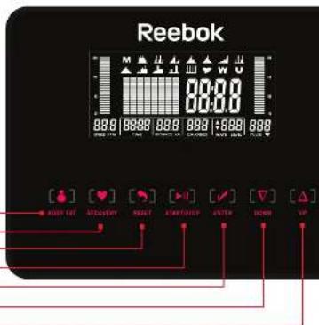 Reebok ZR10F - Bedienungsanleitung für Konsole - 2