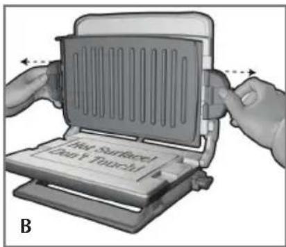 GEORGE FOREMAN GRP4842 - FIXATION DES PLAQUES AMOVIBLES - 1