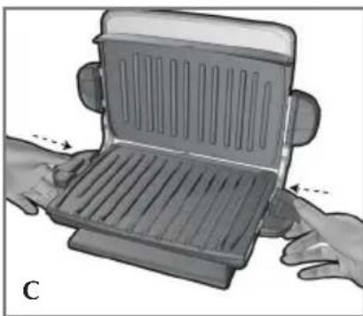 GEORGE FOREMAN GRP4842 - FIXATION DES PLAQUES AMOVIBLES - 2