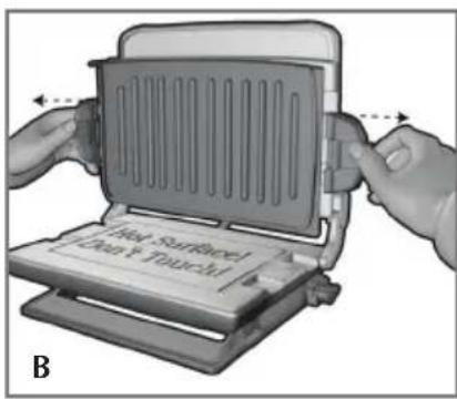 GEORGE FOREMAN GRP4842 - ATTACH GRILL PLATES - 1