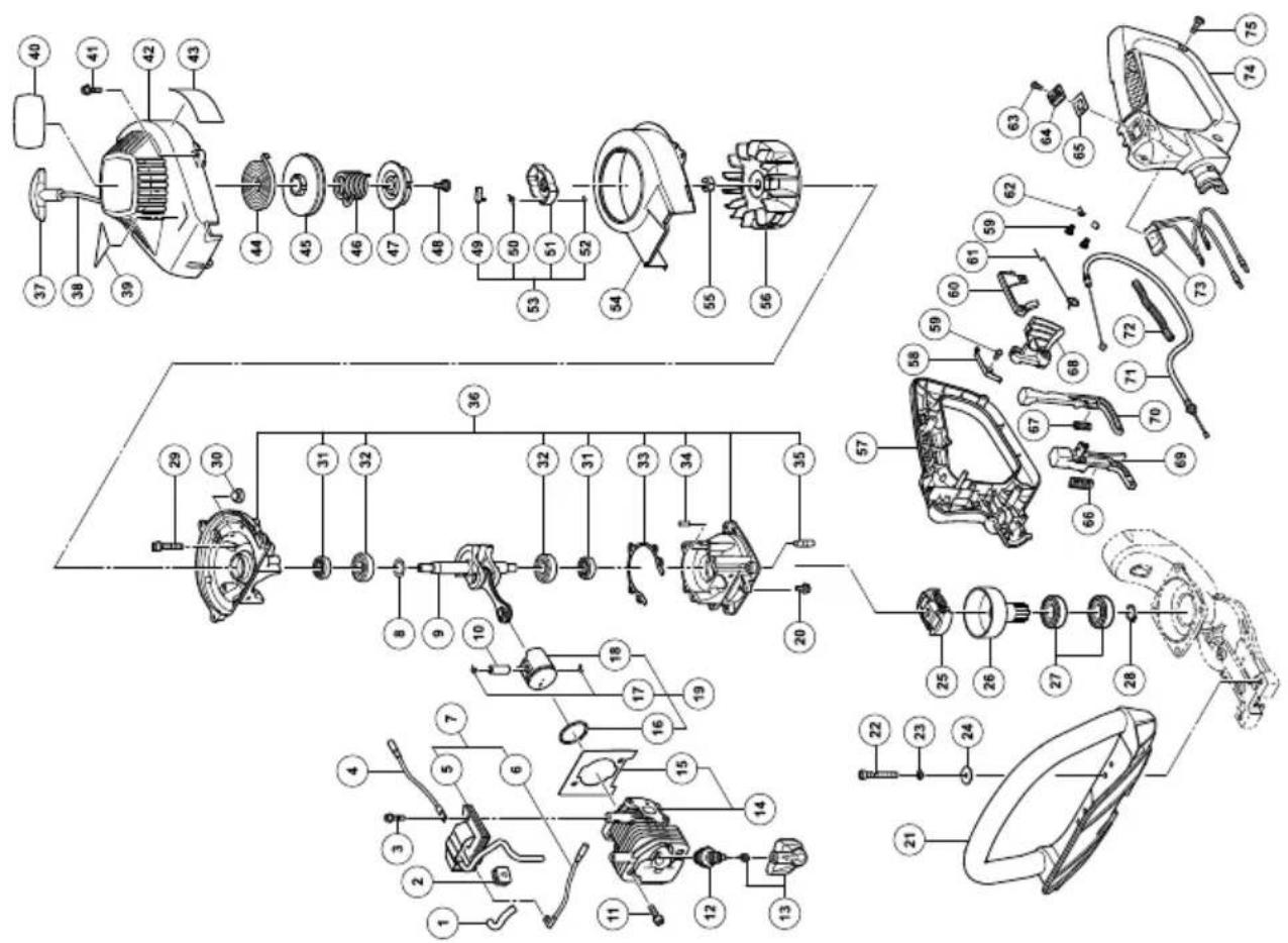 HITACHI CH 55EB3 - Kuukausittainen huolto - 5