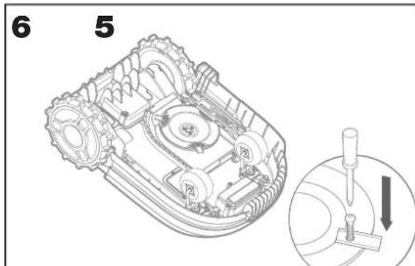WORX Landroid L WR155E - Replacing the Blades - 6