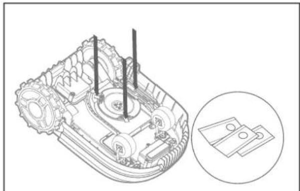 WORX Landroid L WR155E - Replacing the Blades - 5
