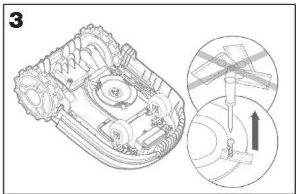 WORX Landroid L WR155E - Replacing the Blades - 3