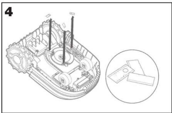 WORX Landroid L WR155E - Replacing the Blades - 4