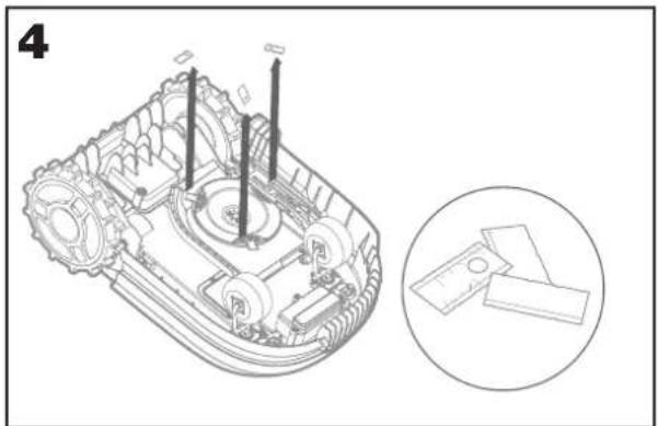 WORX Landroid L WR155E - Reemplazar las cucillas - 4