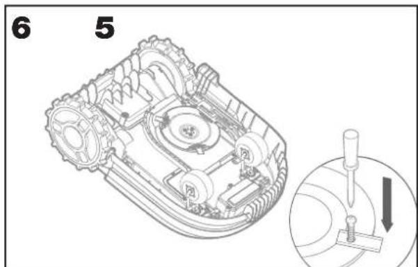 WORX Landroid L WR155E - Reemplazar las cucillas - 6