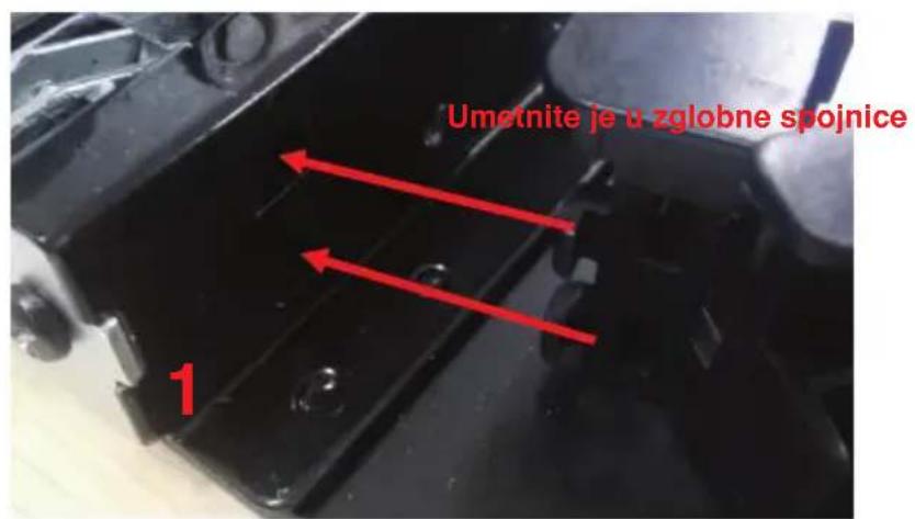 BLAUPUNKT 5B36P 0250 - Upute za ugradnjuPokrova okvira vrata i sklapanje rotirajućeg nosača - 21
