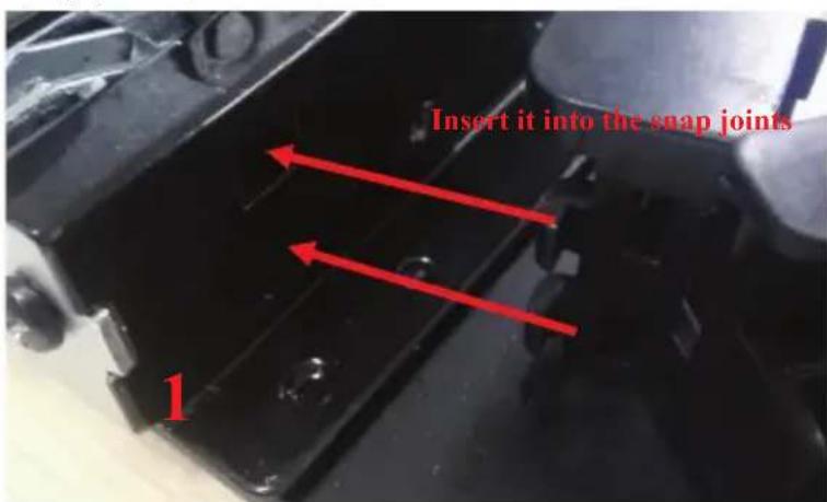 BLAUPUNKT 5B36P 0250 - Installation instruction of the door frame up cover and rotation bracket assembly - 19
