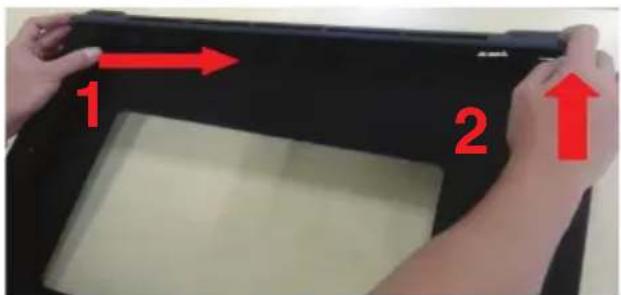 BLAUPUNKT 5B36P 0250 - Byte av ugnsluckans list och svängbara fästen - 17
