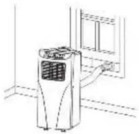 SUNTEC Klimatronic Impuls Plus - A kimenő levegő tömlő installálása, 2. és 3. ábra - 1