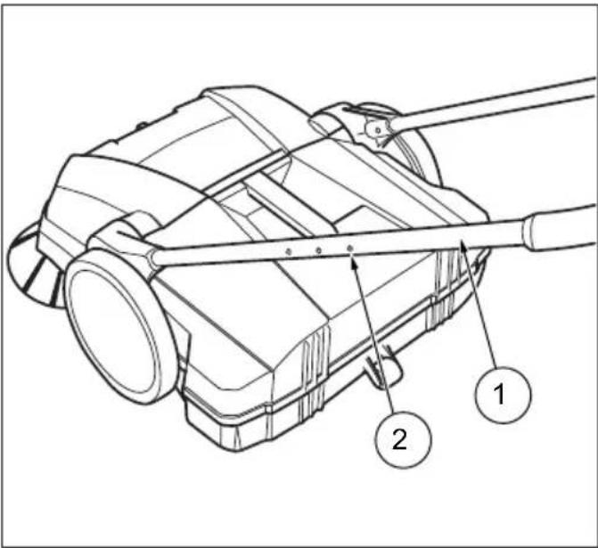 STIGA SWP 355 - Height adjustment of telescopic bracket - 1