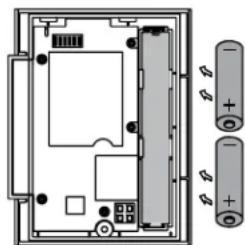 HONEYWELL Homexpert THR140F - Instalación de las baterías - 1
