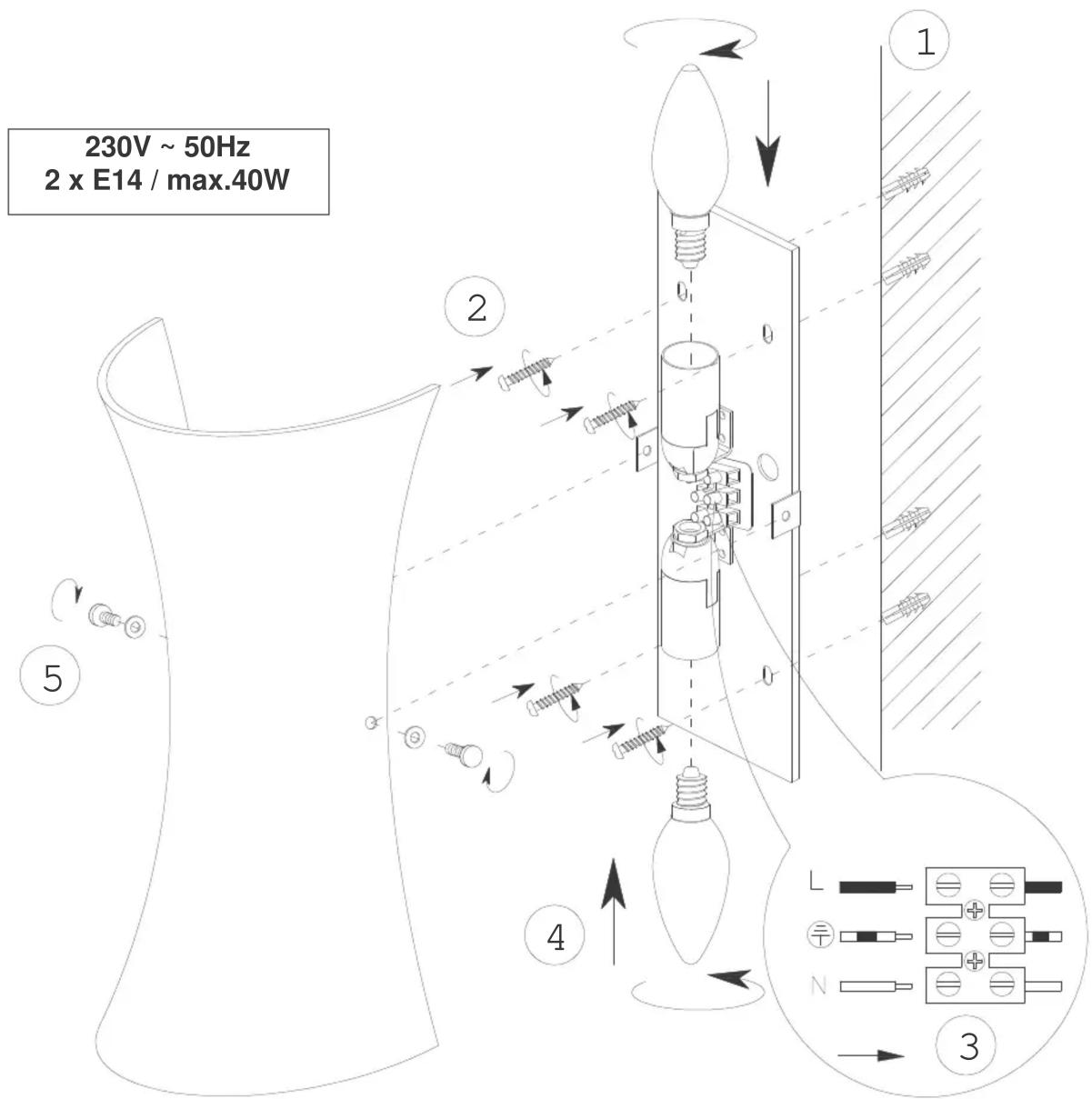 Trio Lighting Vita 250102101 - 1