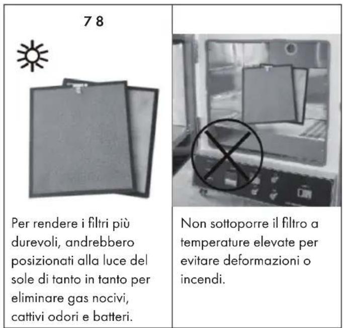 Klarstein 10032221 - Avvertenze per la pulizia del filtro - 1