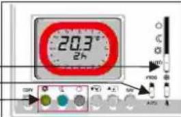 Fantini Cosmi Intellitherm Techno W C55C - Interrupteur p sur AUTO - 3