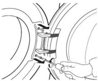 WHIRLPOOL DDLX 80116 - INVERSION DE LA BUTE DE PORTE - 5