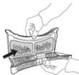 WHIRLPOOL DDLX 80116 - NETTOYAGE DU FILTRE DE PORTE - 3