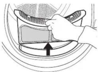 WHIRLPOOL DDLX 80116 - NETTOYAGE DU FILTRE DE PORTE - 1