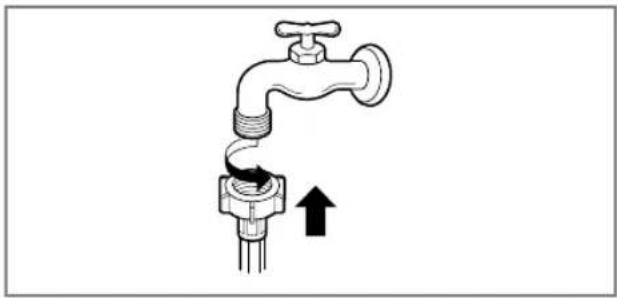 LG F14A8TDA1 - ▶ Step2 : Collegare il tubo dell'acqua al rubinetto - 1