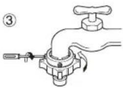 LG F14A8TDA1 - Type-3: Raccordement du tuyau de type raccord rapide à un robinet sans filetage. - 3
