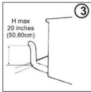 HOOVER HL 1492D31S - Installation of the Discharge Hose - 3