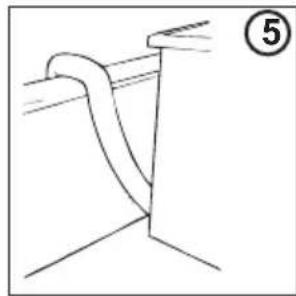 HOOVER HL 1492D31S - Installation of the Discharge Hose - 5