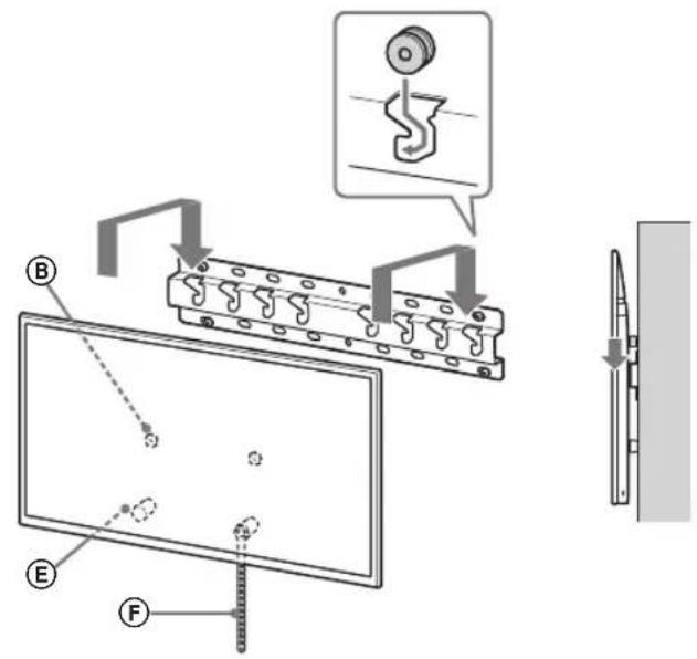 SONY Bravia KD55XG8588 - Televizoriaus montavimas ant pagrindo ar pagrindo adapterio. - 3