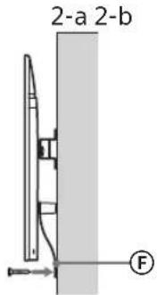 SONY Bravia KD55XG8588 - Preventing the bottom of the TV from shifting. - 1
