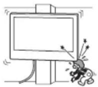 SONY Bravia KD55XG8588 - Monter/DDke beslaget til vægmontering pflader, hvor TV'ets hjørner ell sider stikker frem. - 1