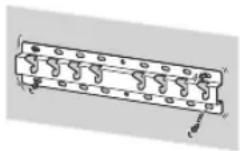 SONY Bravia KD55XG8588 - Achten Sie darauf, die Wandhalterung entsprechend den Anweisungen in dieser Bedienungsanleitung sich an der Wand zu montieren. - 1