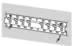 SONY Bravia KD55XG8588 - Sorg for at montere beslaget til vægmontering sikkert på经验和 ved at følge instruktionerne i denen brugervejledning. - 1