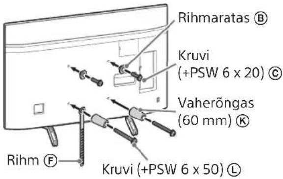 SONY Bravia KD55XG8588 - Standardpaigaldus (2-a) - 1