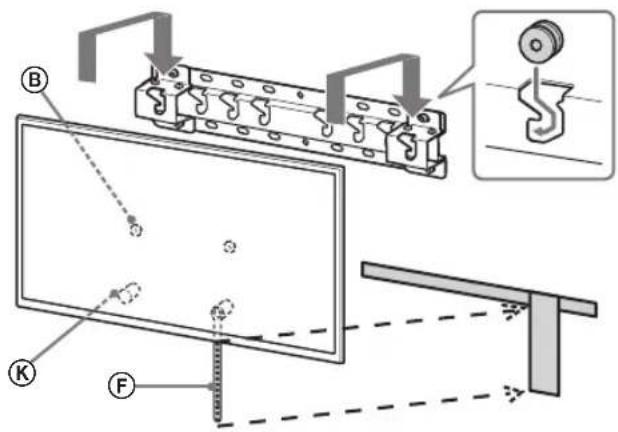 SONY Bravia KD55XG8588 - Namontujte televizny prijima na podstavec alebo adaptor podstavca. - 2