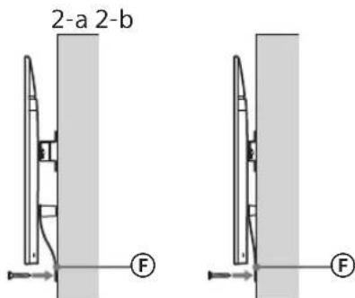 SONY Bravia KD55XG8596 - Förhindra att TV:ns nedre del flyttar sig. - 1